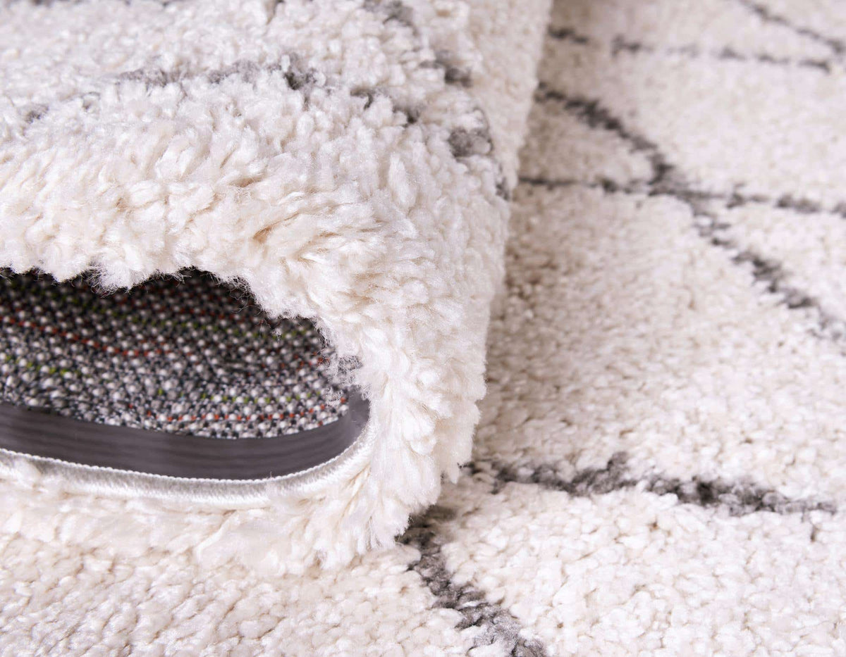 Quadratisch Hochflorteppich Marrakesh Shag in Beige von Hadorn™ - Lifestyle Image