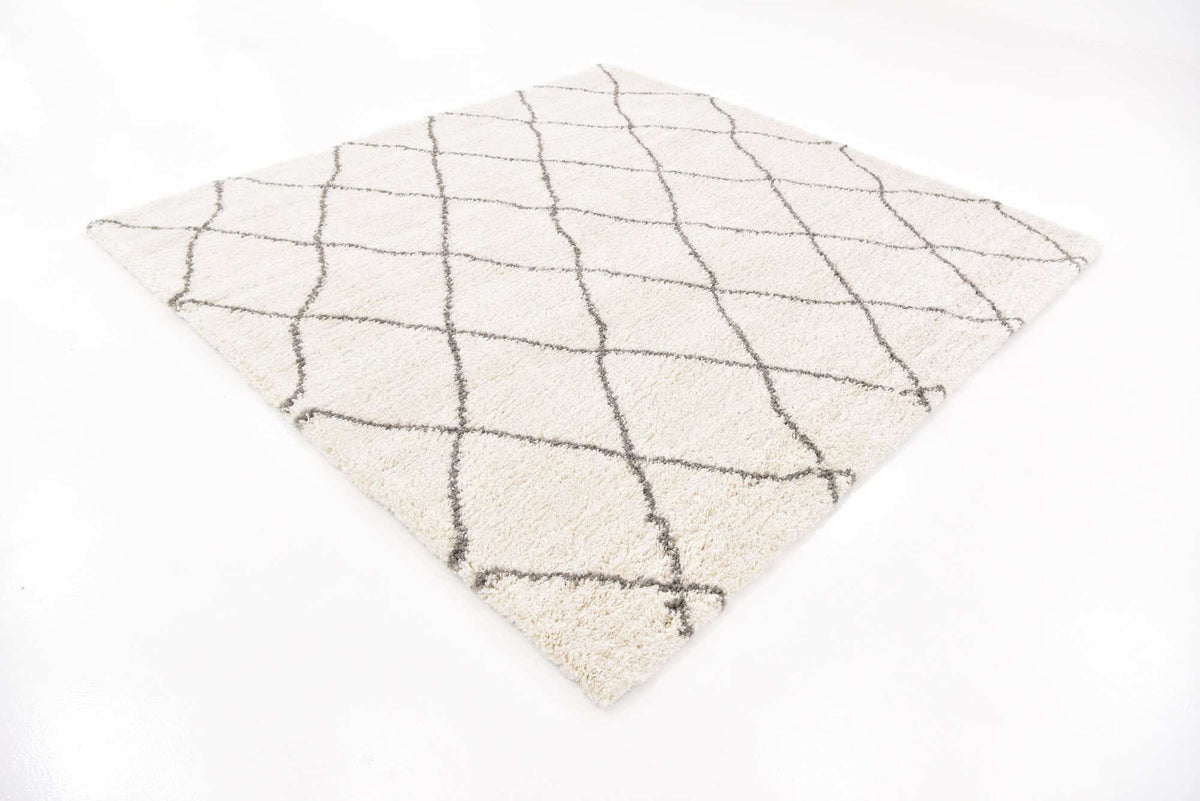 Quadratisch Hochflorteppich Marrakesh Shag in Beige von Hadorn™ - Lifestyle Image
