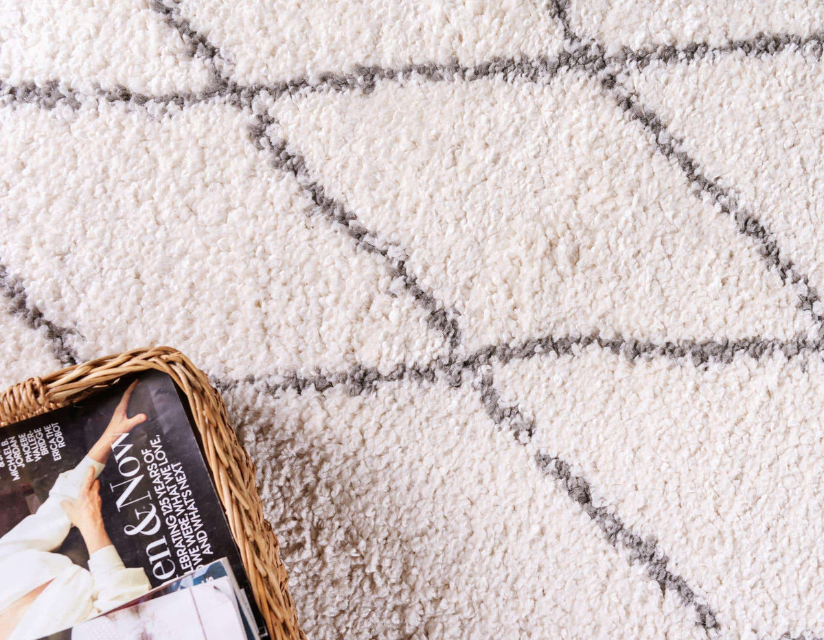 Rechteck Hochflorteppich Marrakesh Shag in Beige von Hadorn™ - Lifestyle Image