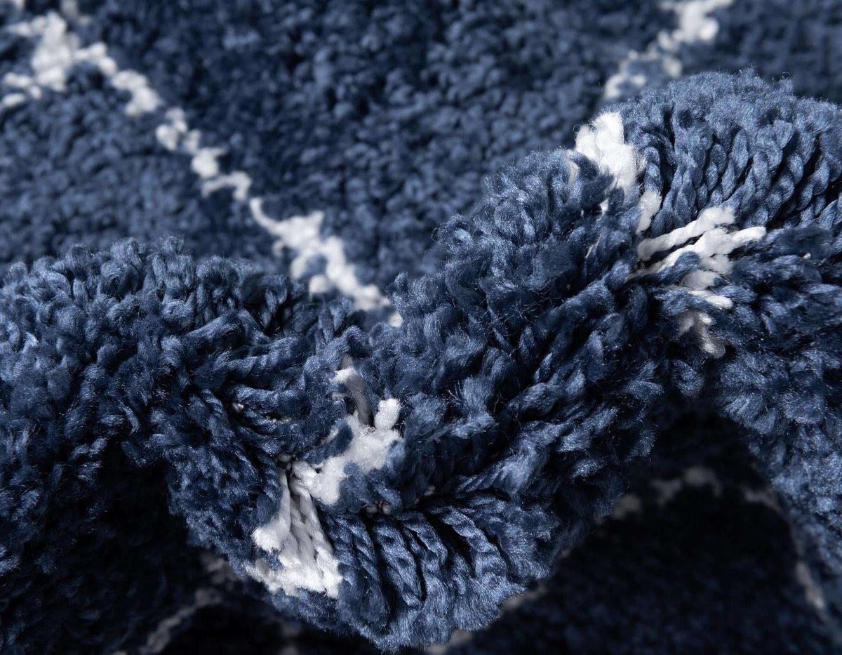 Rechteck Hochflorteppich Marrakesh Shag in Blau von Hadorn™ - Lifestyle Image
