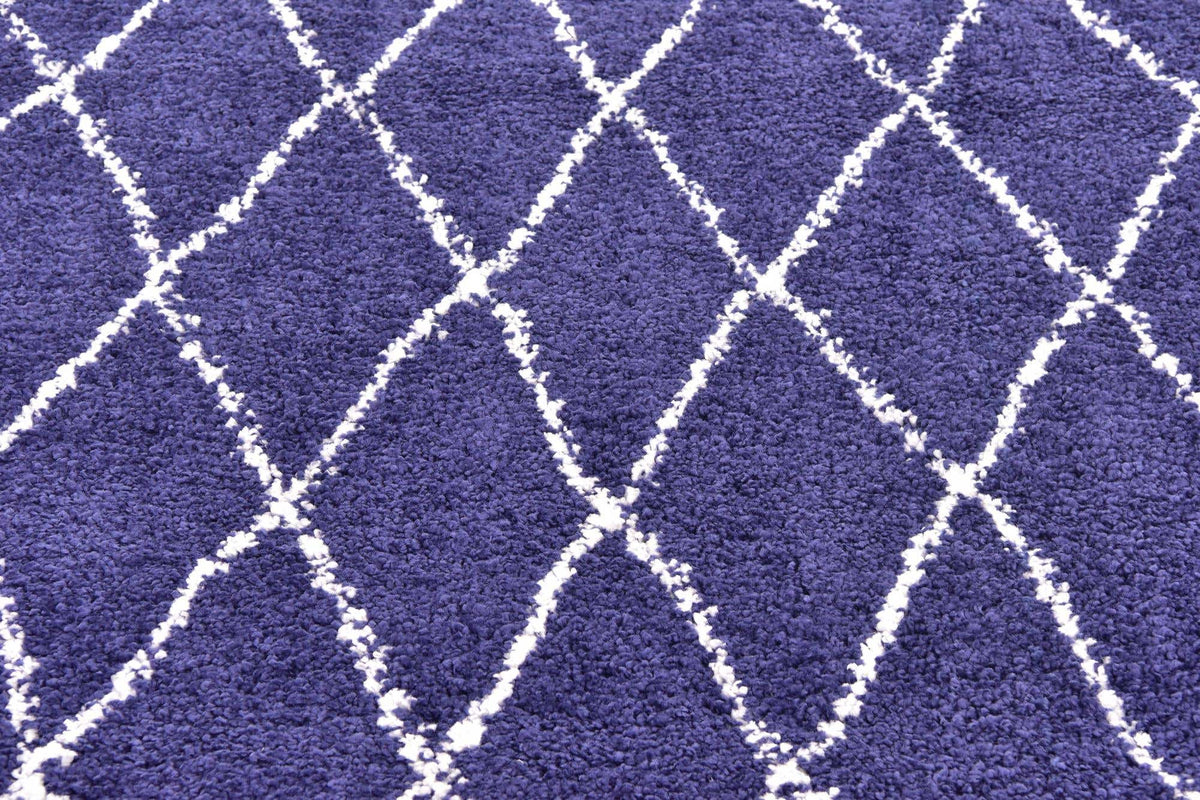 Rechteck Hochflorteppich Marrakesh Shag in Blau von Hadorn™ - Lifestyle Image