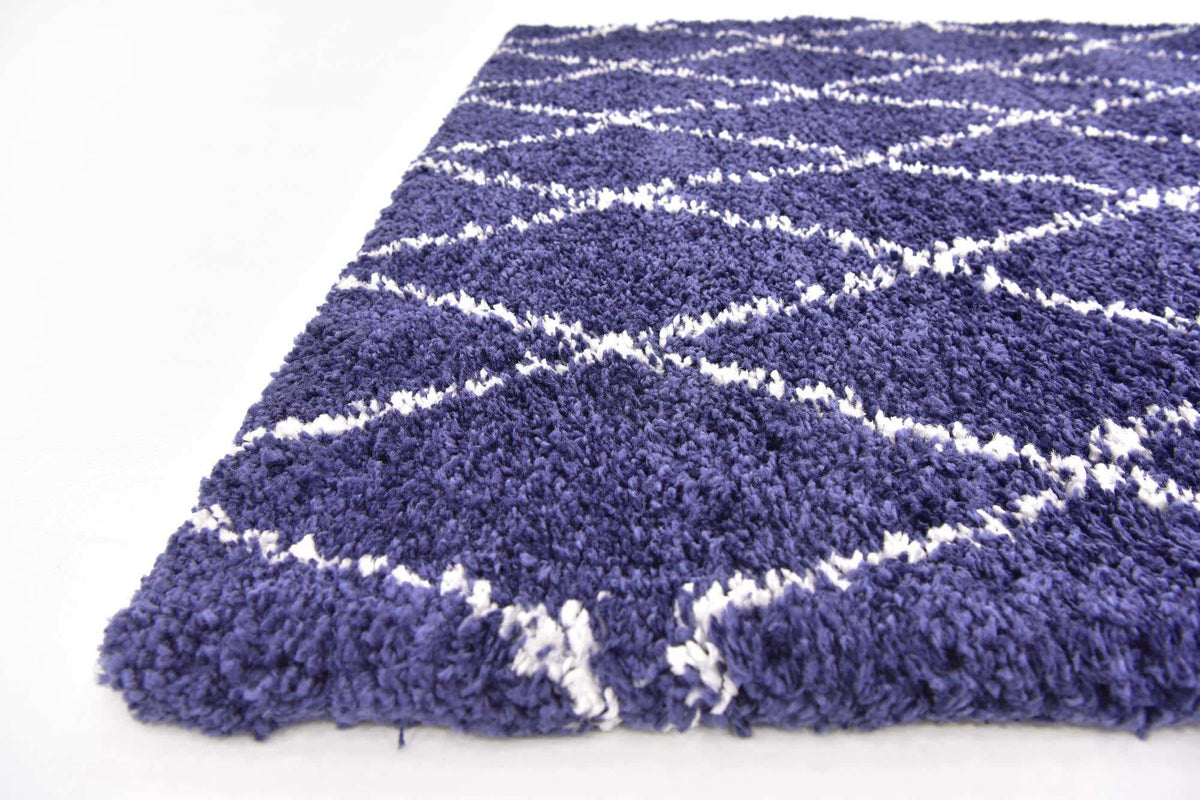 Rechteck Hochflorteppich Marrakesh Shag in Blau von Hadorn™ - Lifestyle Image
