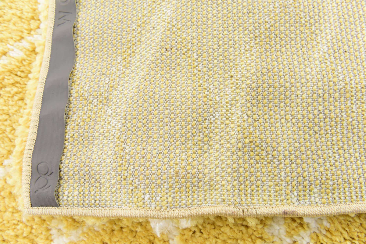 Läufer Hochflorteppich Marrakesh Shag in Gelb von Hadorn™ - Lifestyle Image