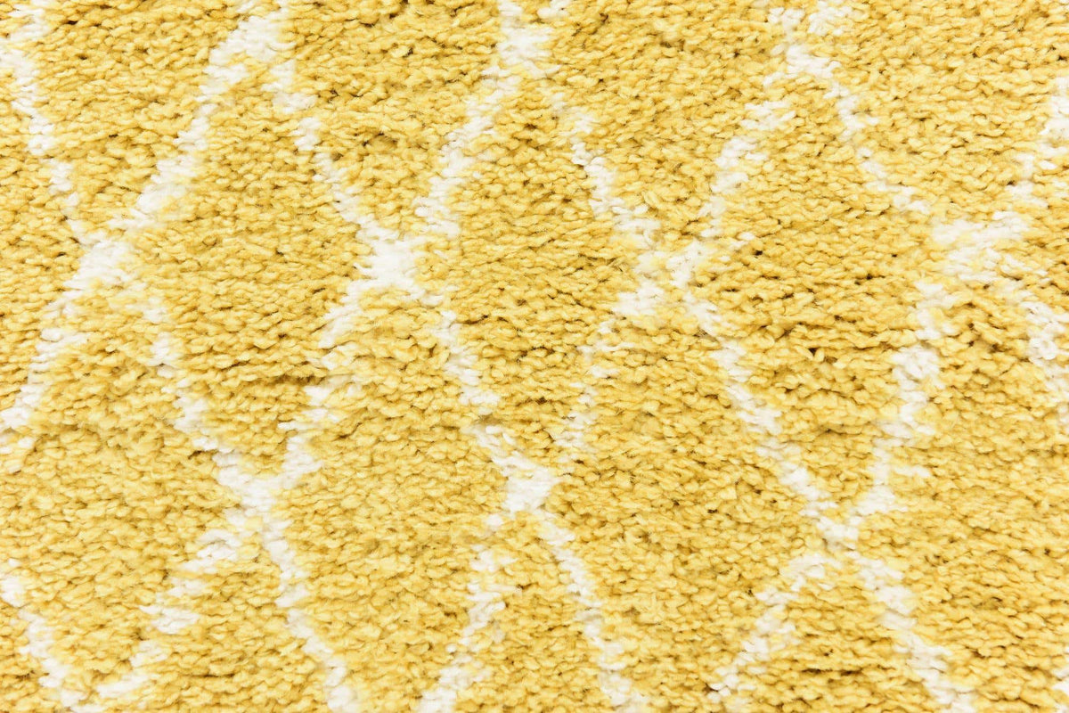 Läufer Hochflorteppich Marrakesh Shag in Gelb von Hadorn™ - Lifestyle Image