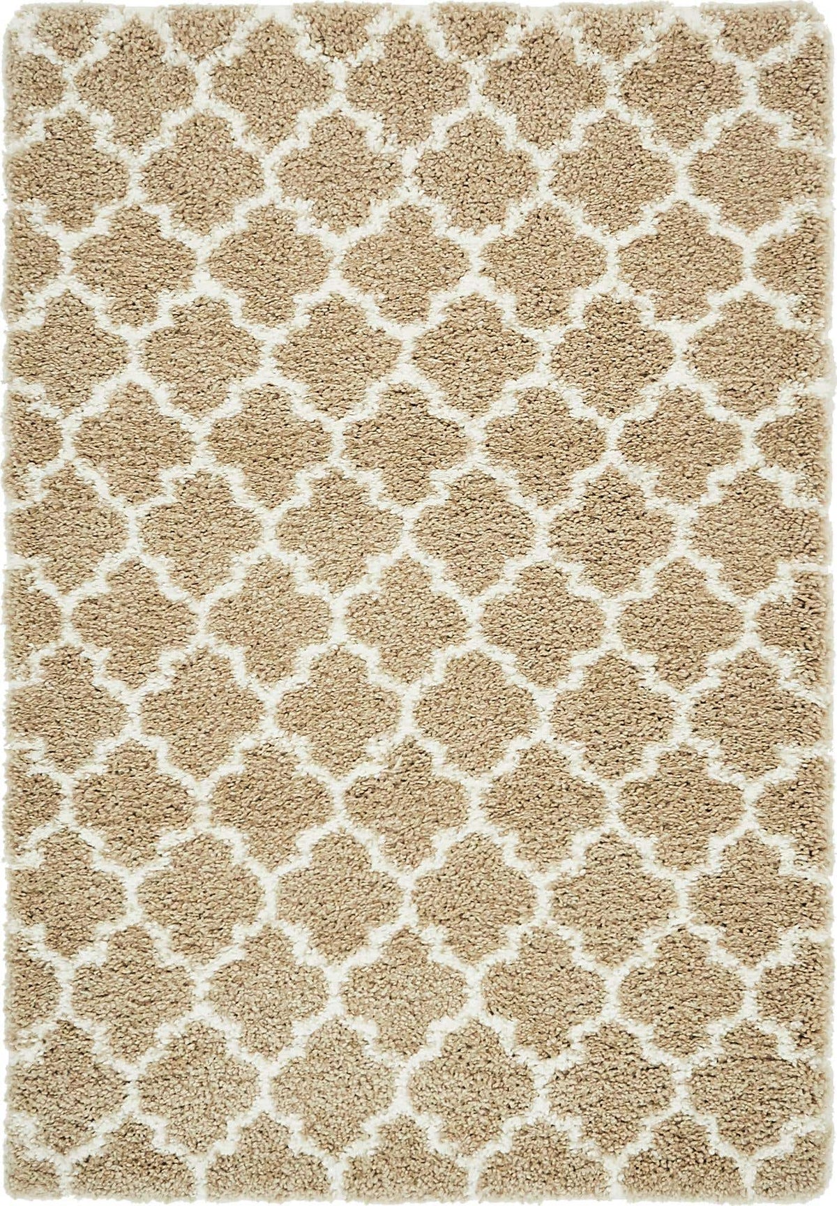 Rechteck Hochflorteppich Marrakesh Shag in Taupe von Hadorn™ - Lifestyle Image