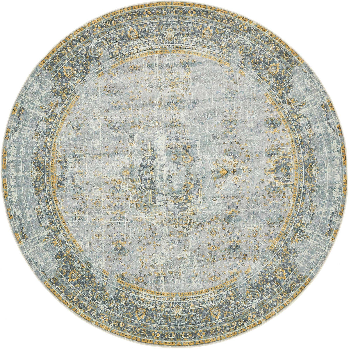 Rund Teppich Havana in Grau von Hadorn™ - Lifestyle Image