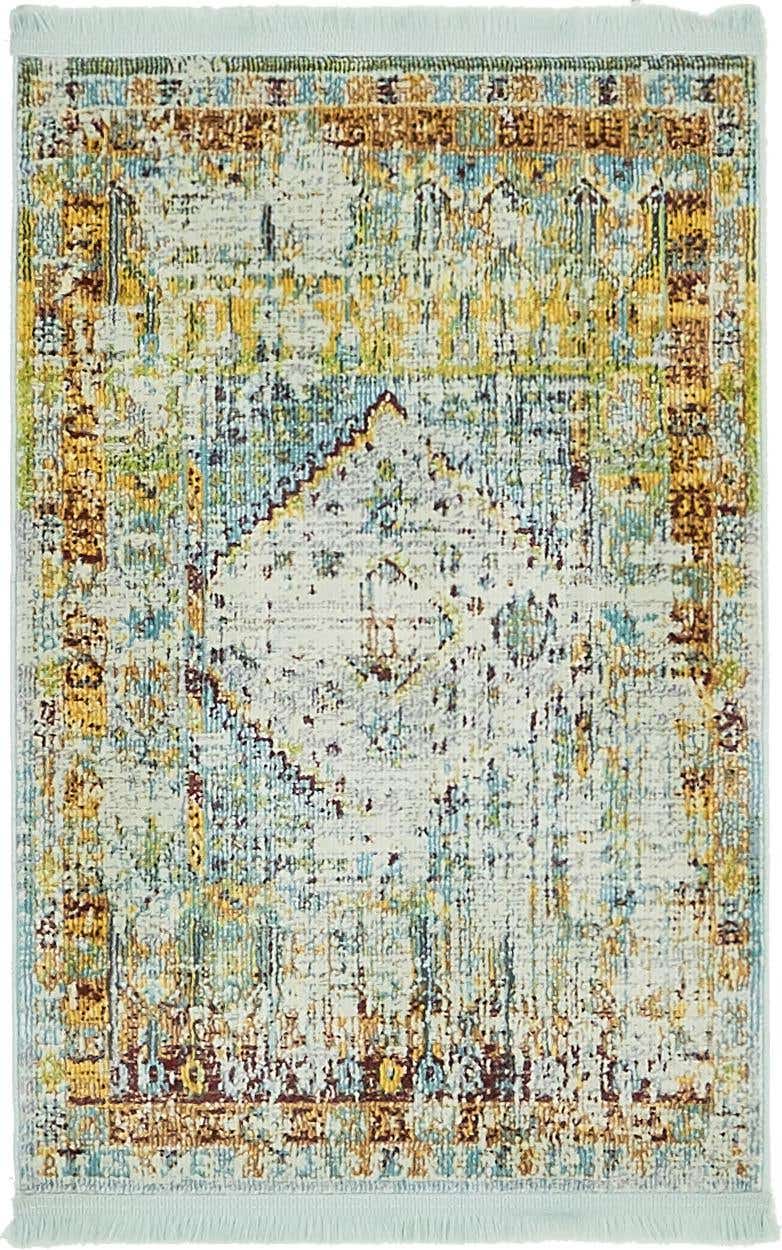 Rechteck Teppich Havana in Hellblau von Hadorn™ - Lifestyle Image