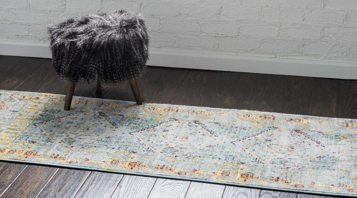 Läufer Teppich Havana in Hellblau von Hadorn™ - Lifestyle Image
