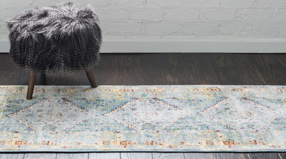 Läufer Teppich Havana in Hellblau von Hadorn™ - Lifestyle Image