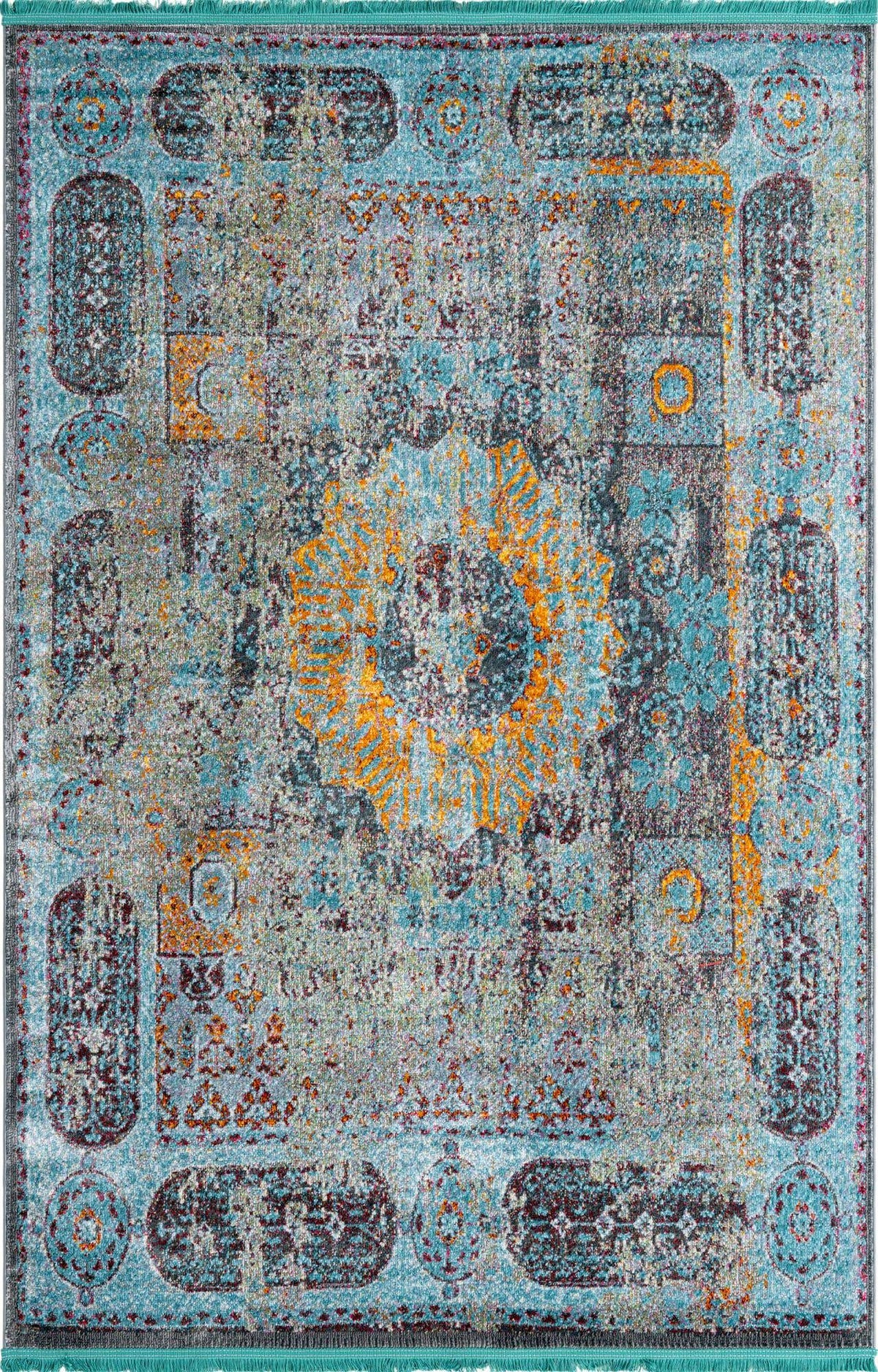 Rechteck Teppich Havana in Blau von Hadorn™ - Lifestyle Image