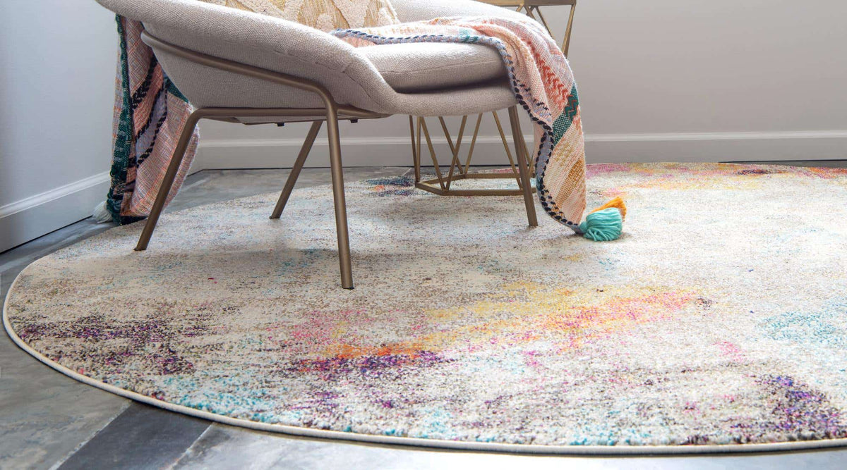 Rund Teppich Spectrum in Beige von Hadorn™ - Lifestyle Image