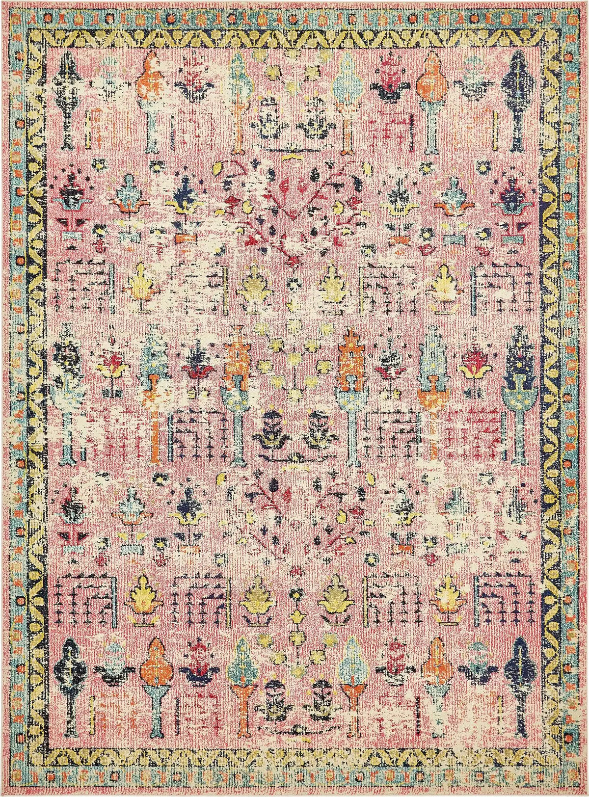 Rechteck Teppich Alta in Rosa von Hadorn™ - Lifestyle Image