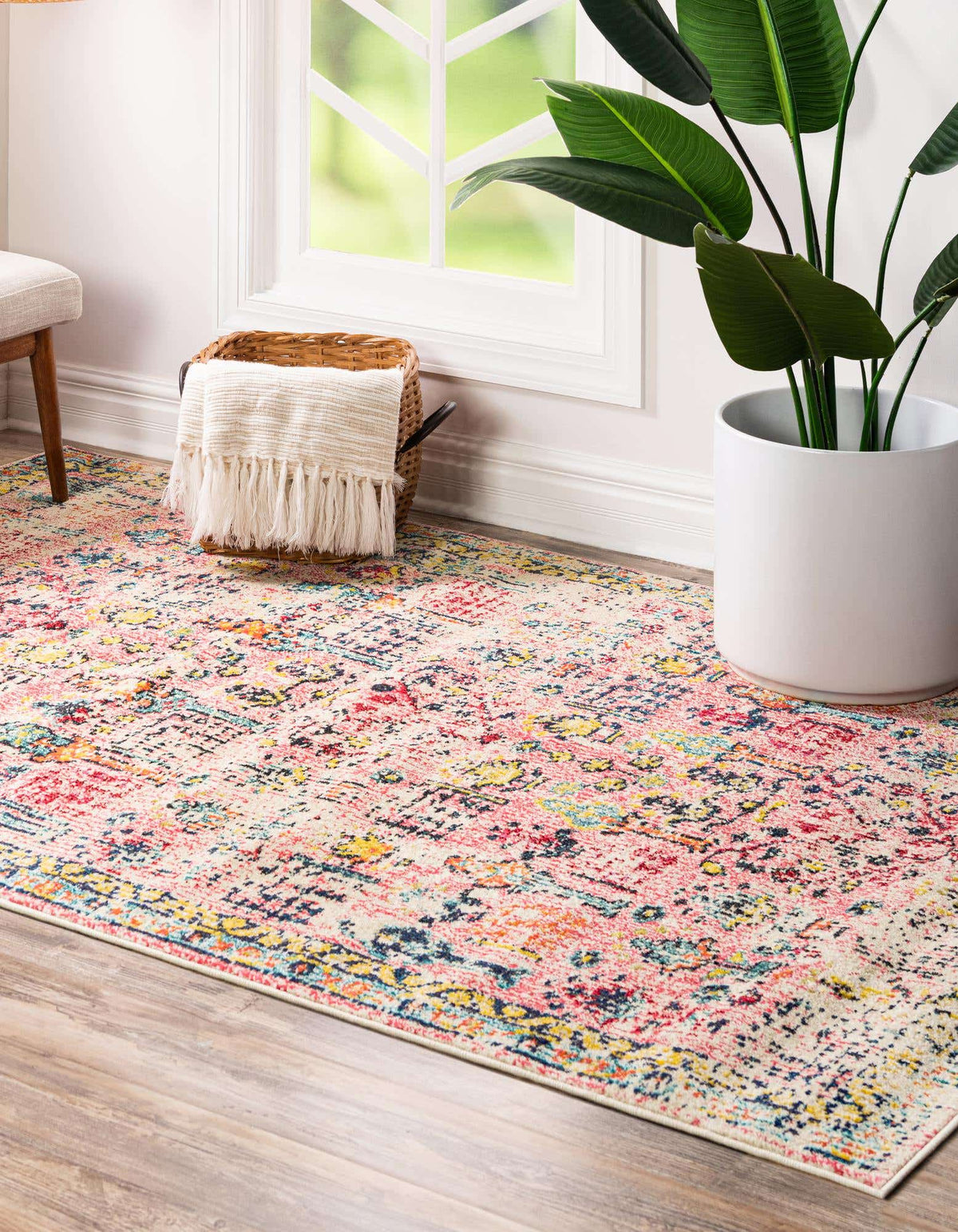 Rechteck Teppich Alta in Rosa von Hadorn™ - Lifestyle Image