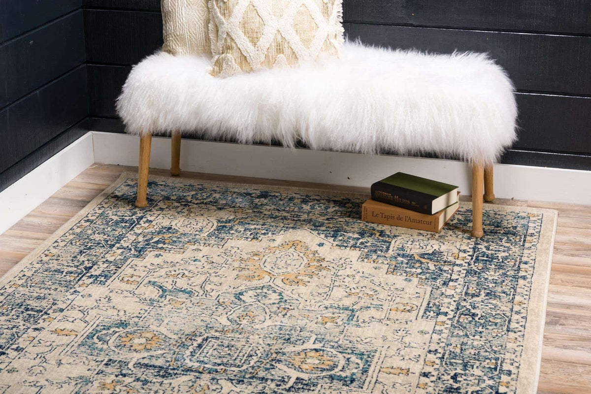 Rechteck Teppich Stockholm in Beige von Hadorn™ - Lifestyle Image