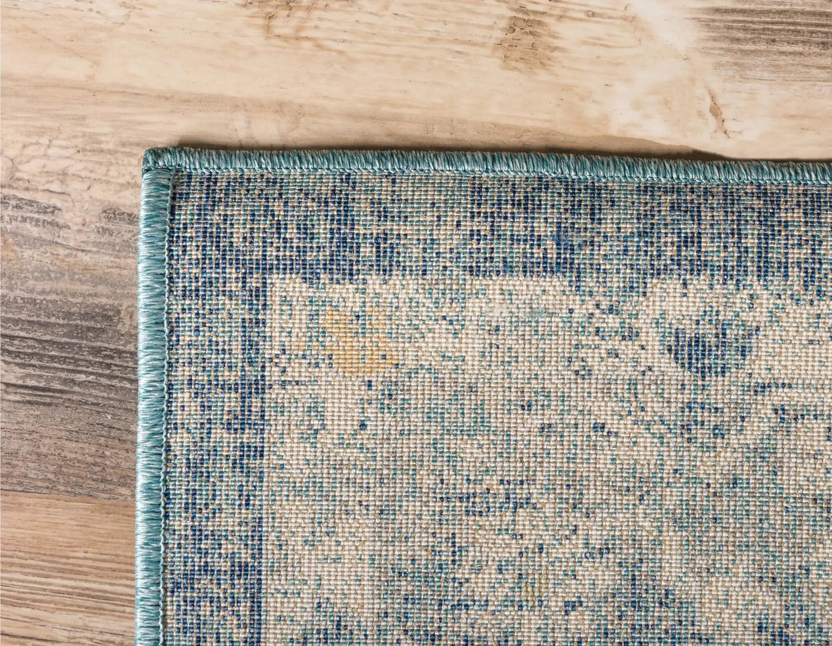 Rechteck Teppich Stockholm in Blau von Hadorn™ - Lifestyle Image
