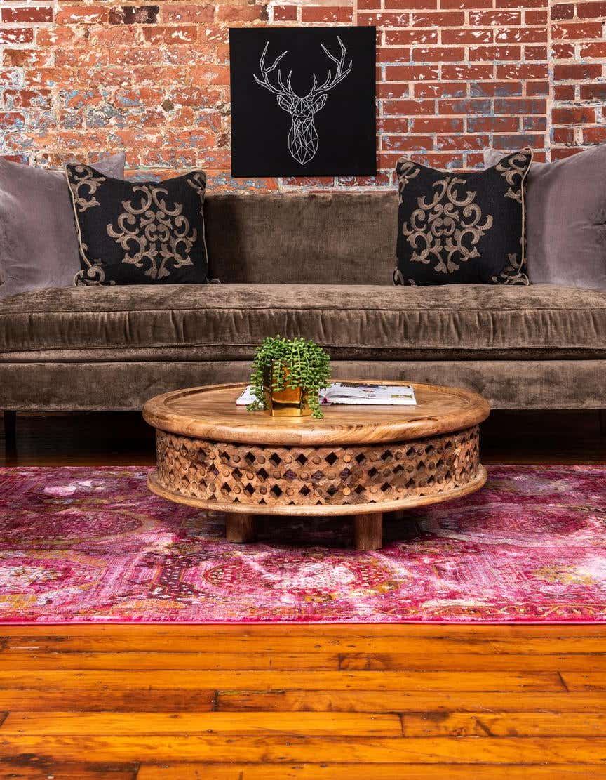 Rechteck Teppich Havana in Rosa von Hadorn™ - Lifestyle Image