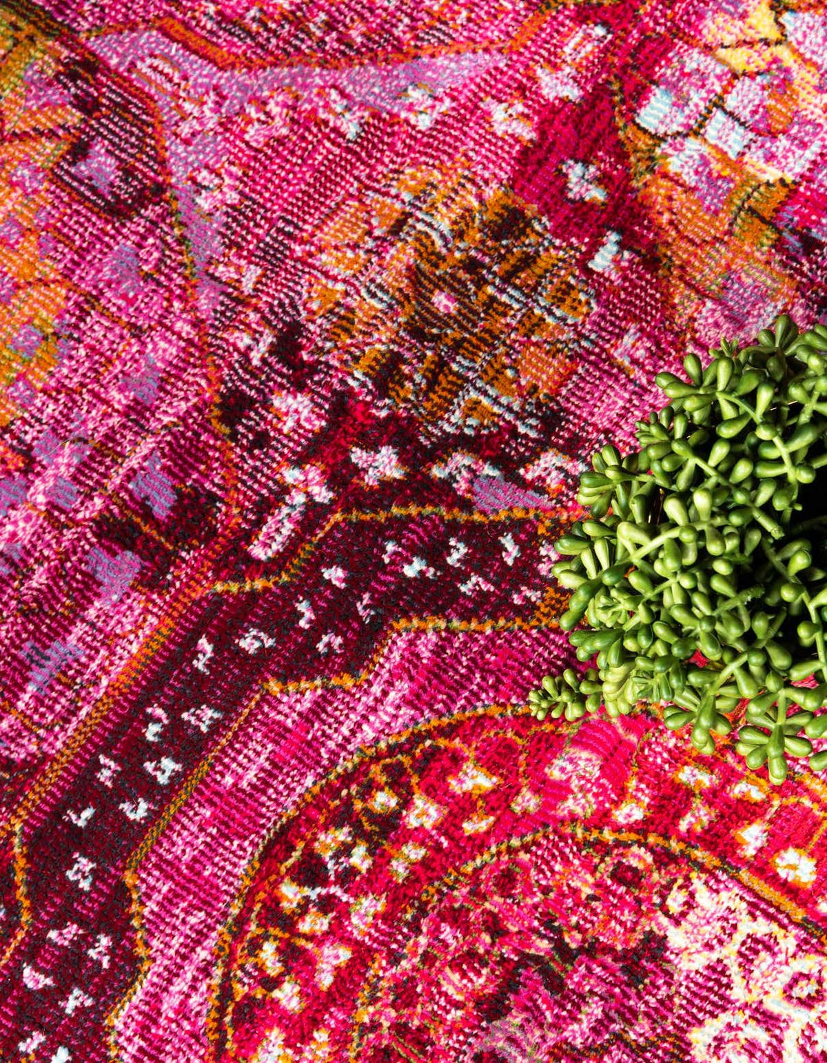 Rechteck Teppich Havana in Rosa von Hadorn™ - Lifestyle Image