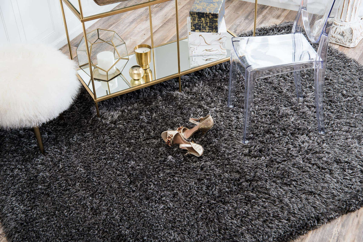 Rechteck Teppich Marilyn Monroe™ Glam Trellis in Grau von Hadorn™ - Lifestyle Image