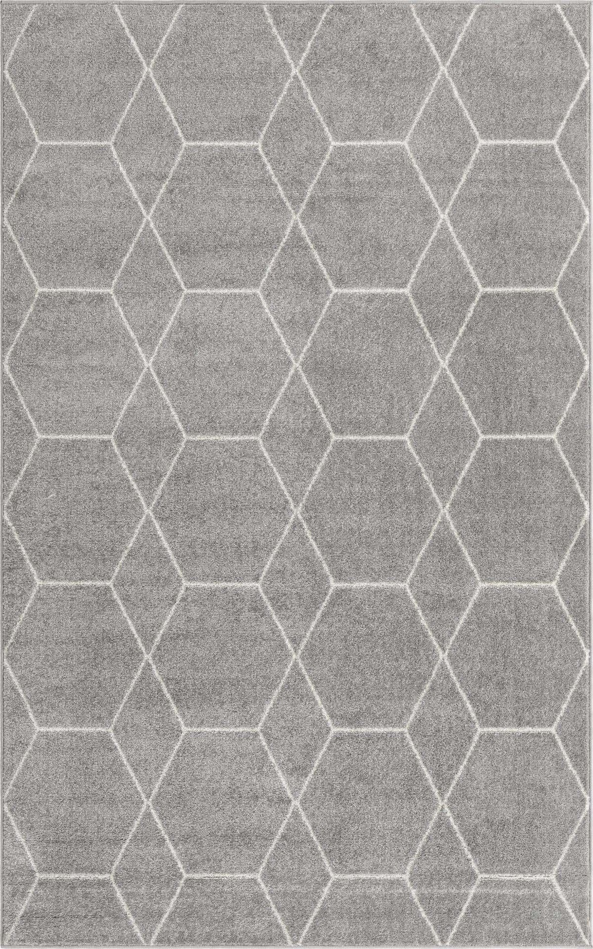 Rechteck Teppich Trellis Frieze in Hellgrau von Hadorn™ - Lifestyle Image