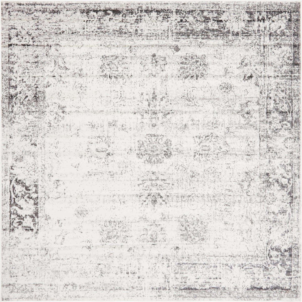 Quadratisch Teppich Monaco in Grau von Hadorn™ - Lifestyle Image
