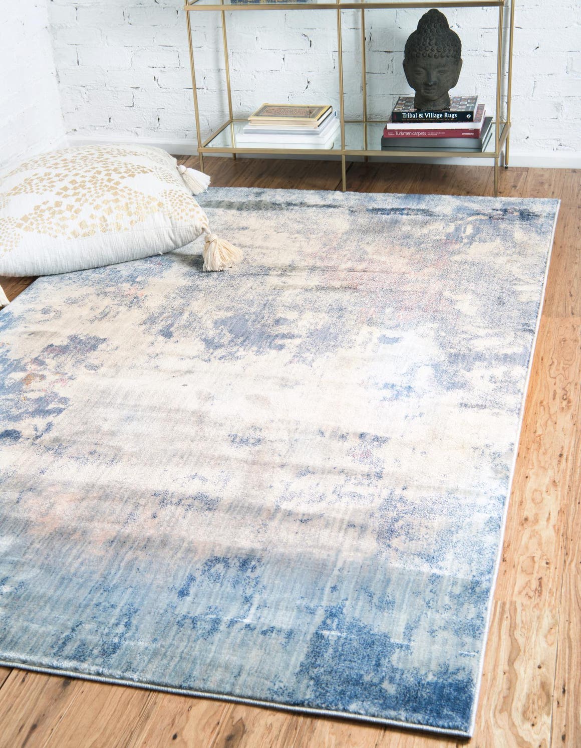 Rechteck Teppich Solaris in Blau von Hadorn™ - Lifestyle Image