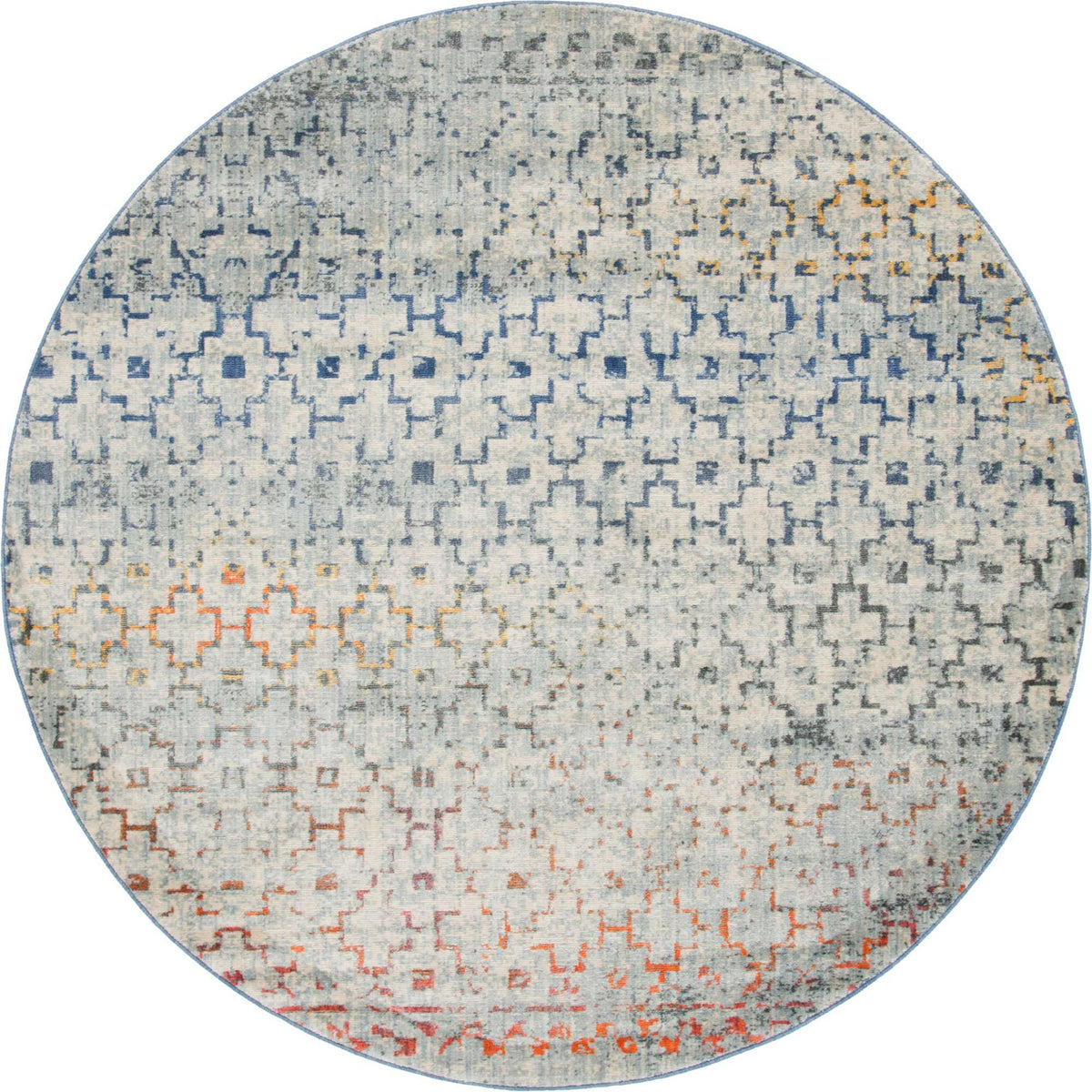 Rund Teppich Solaris in Mehrfarbig von Hadorn™ - Lifestyle Image