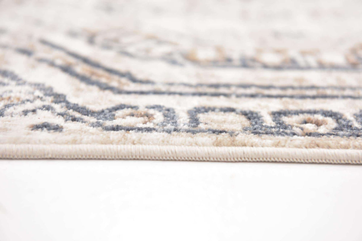 Rechteck Teppich Villa in Blaubeige von Hadorn™ - Lifestyle Image
