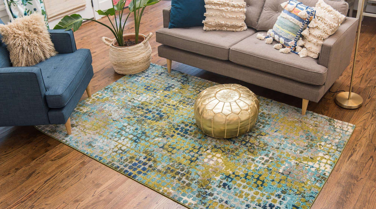 Rechteck Teppich Spectrum in Blau von Hadorn™ - Lifestyle Image