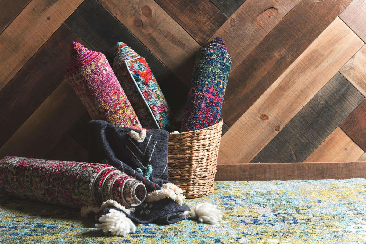Läufer Teppich Spectrum in Blau von Hadorn™ - Lifestyle Image