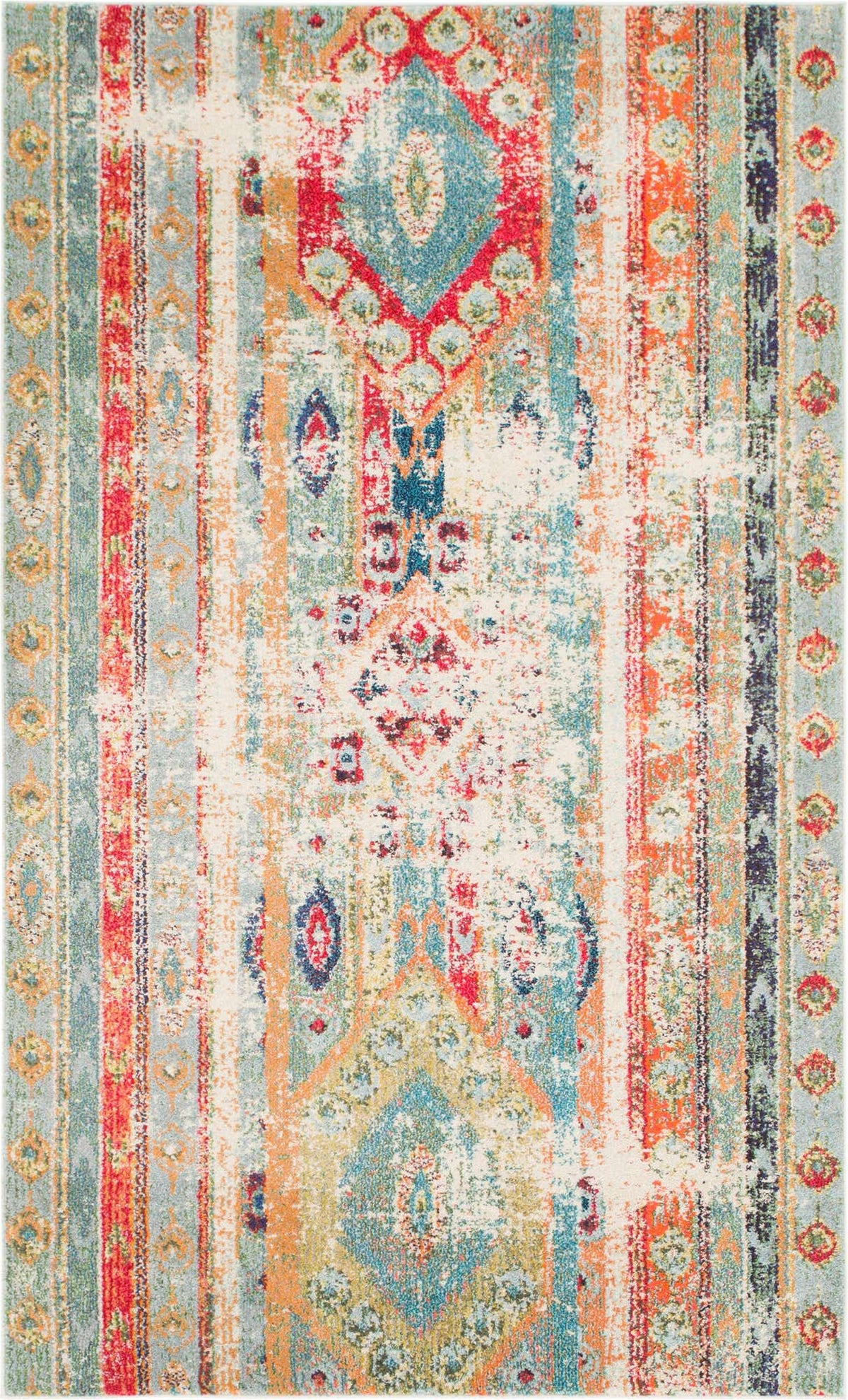 Rechteck Teppich Santa Fe in Blau von Hadorn™ - Lifestyle Image