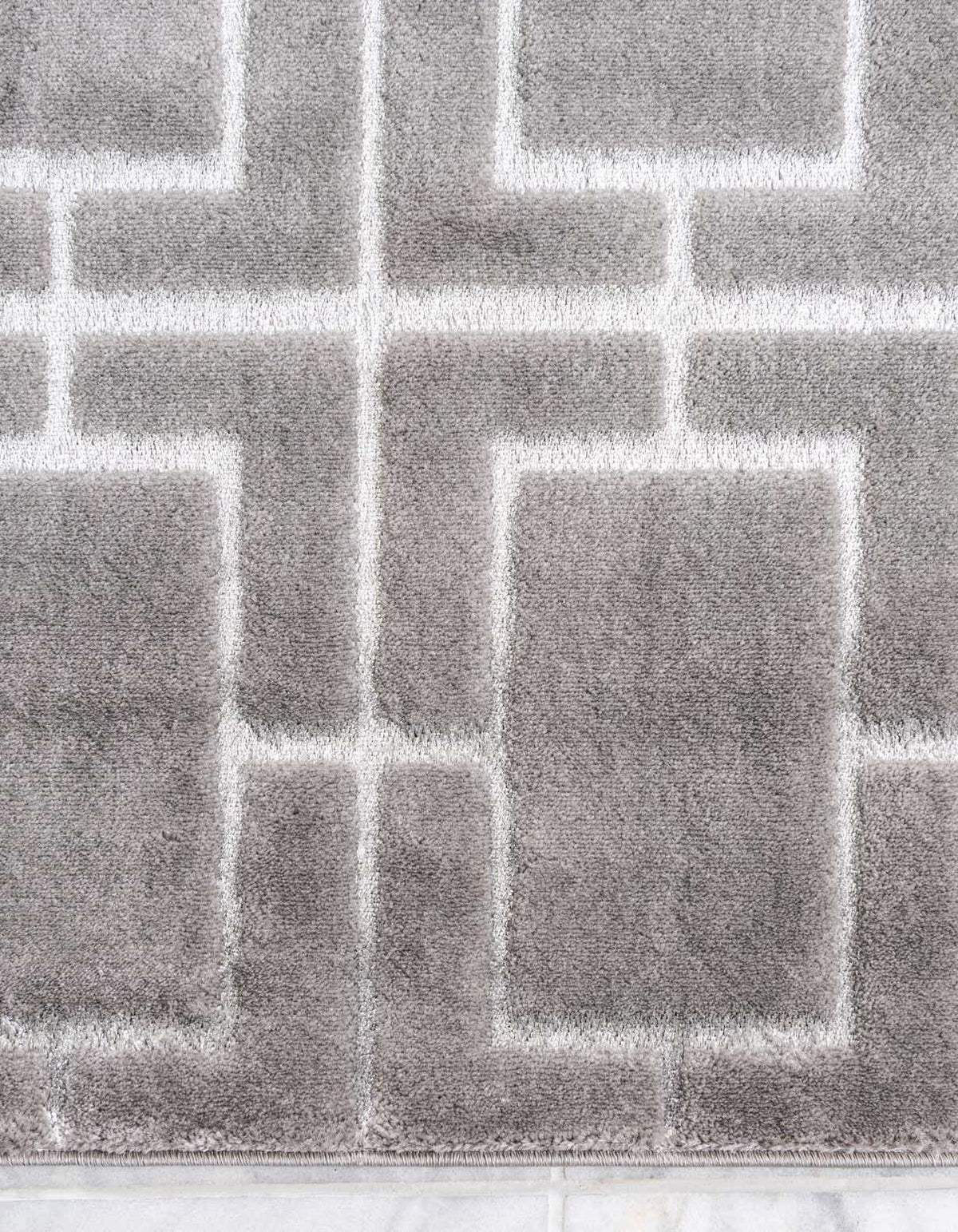 Rechteck Teppich Marilyn Monroe™ Glam Trellis in Graues Silber von Hadorn™ - Lifestyle Image