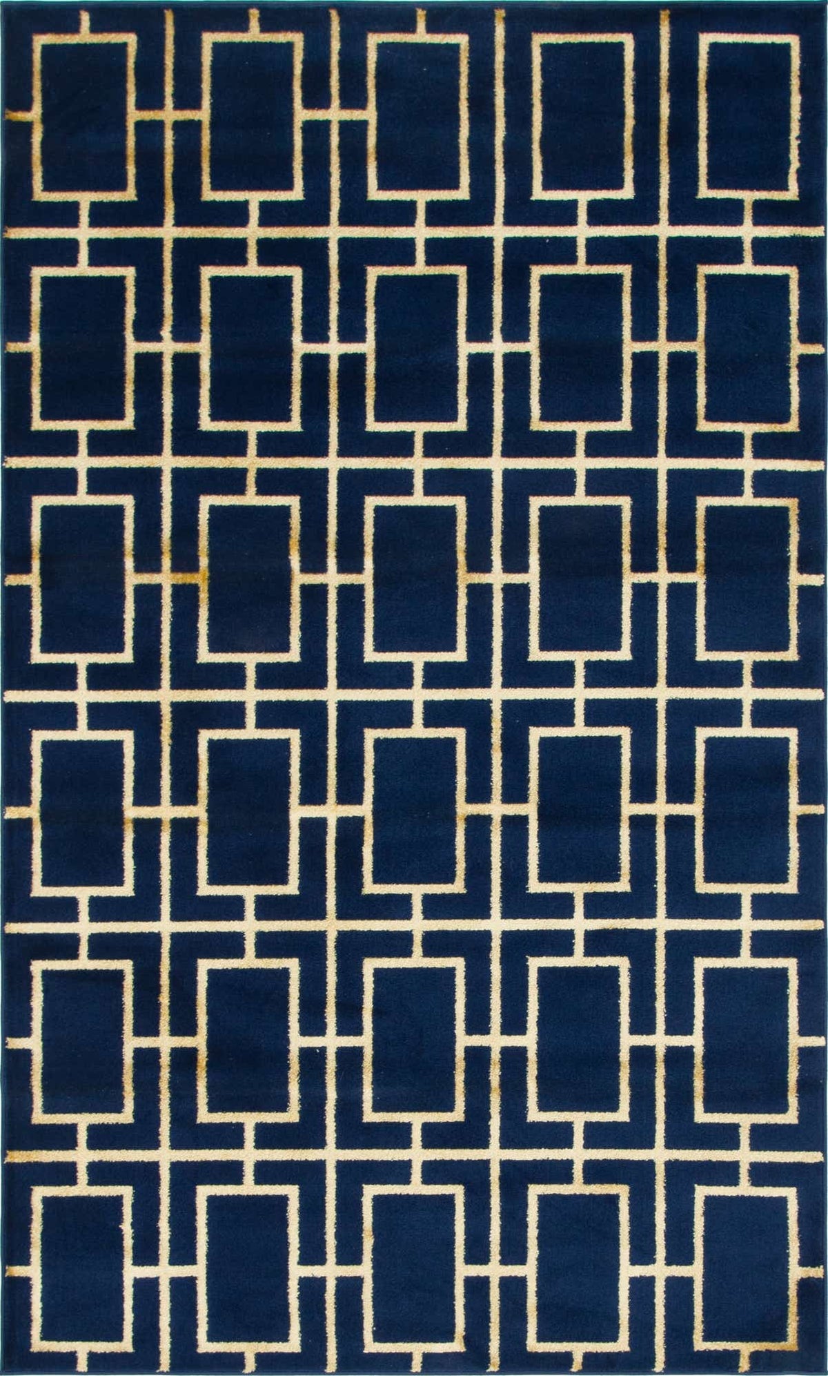 Rechteck Teppich Marilyn Monroe™ Glam Trellis in Blau von Hadorn™ - Lifestyle Image