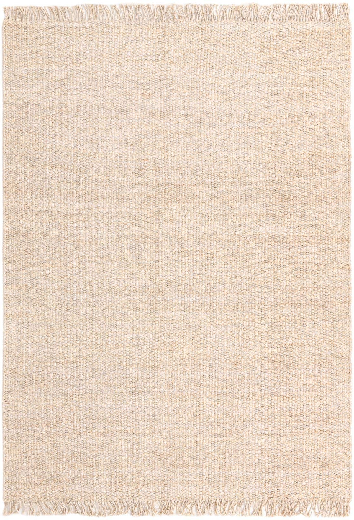 Rechteck Handgeflochten Teppich Chunky Jute in Elfenbein von Hadorn™ - Lifestyle Image