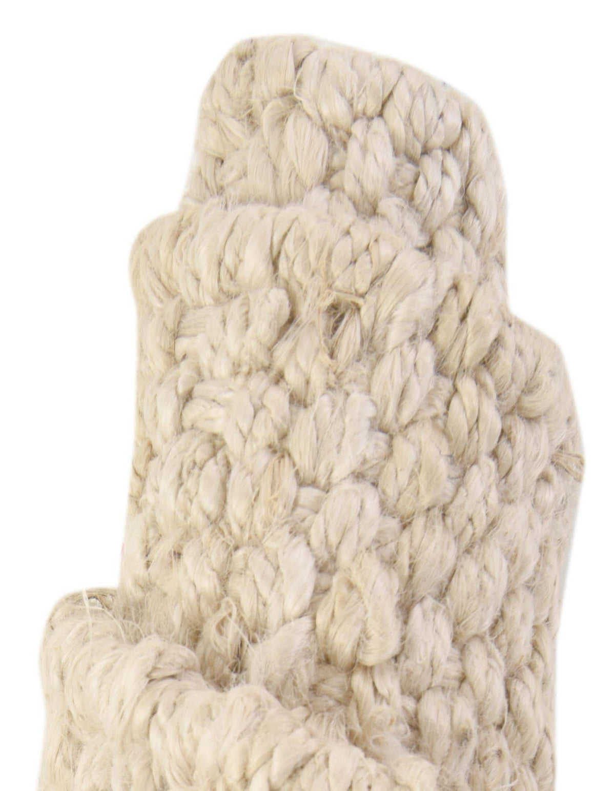 Rechteck Handgeflochten Teppich Chunky Jute in Elfenbein von Hadorn™ - Lifestyle Image