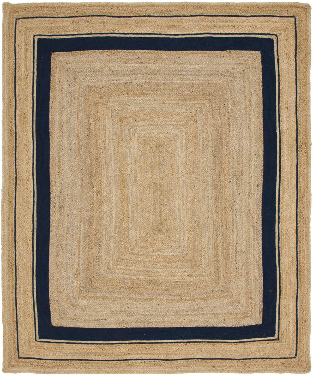 Rechteck Teppich Braided Jute in Natürlich von Hadorn™ - Lifestyle Image