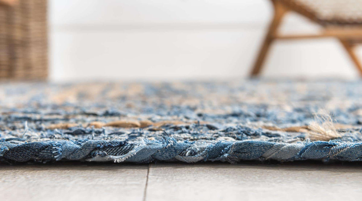 Rechteck Teppich Braided Chindi in Natürlich von Hadorn™ - Lifestyle Image