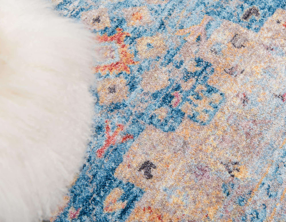 Rechteck Teppich Madrid in Blau von Hadorn™ - Lifestyle Image