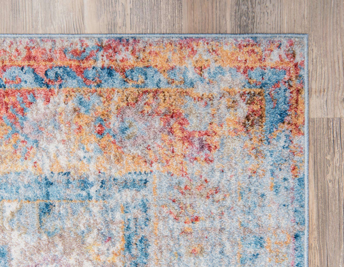 Rechteck Teppich Madrid in Blau von Hadorn™ - Lifestyle Image