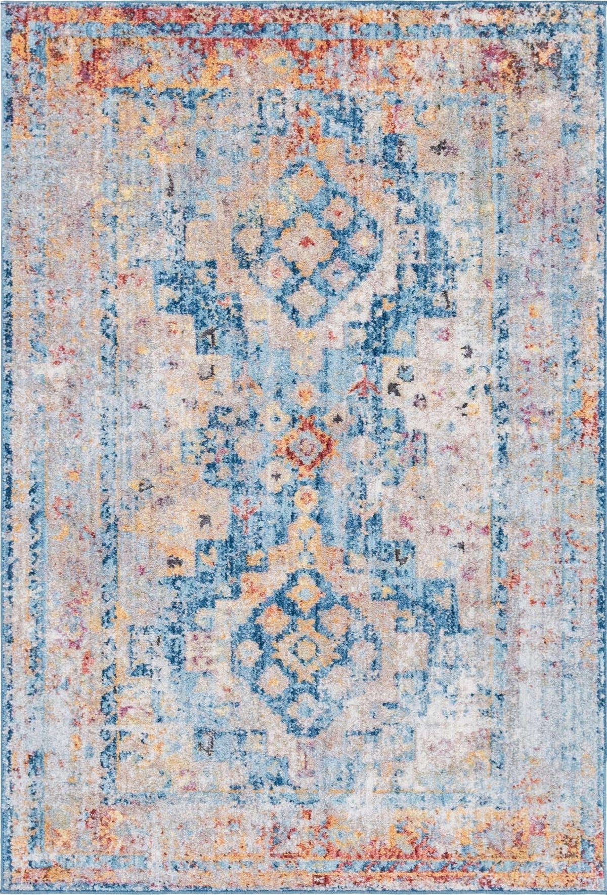 Rechteck Teppich Madrid in Blau von Hadorn™ - Lifestyle Image