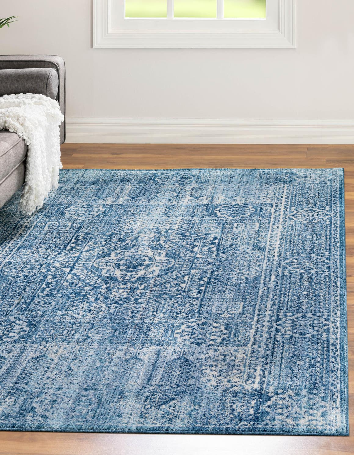 Rechteck Teppich Brooklyn in Blau von Hadorn™ - Lifestyle Image