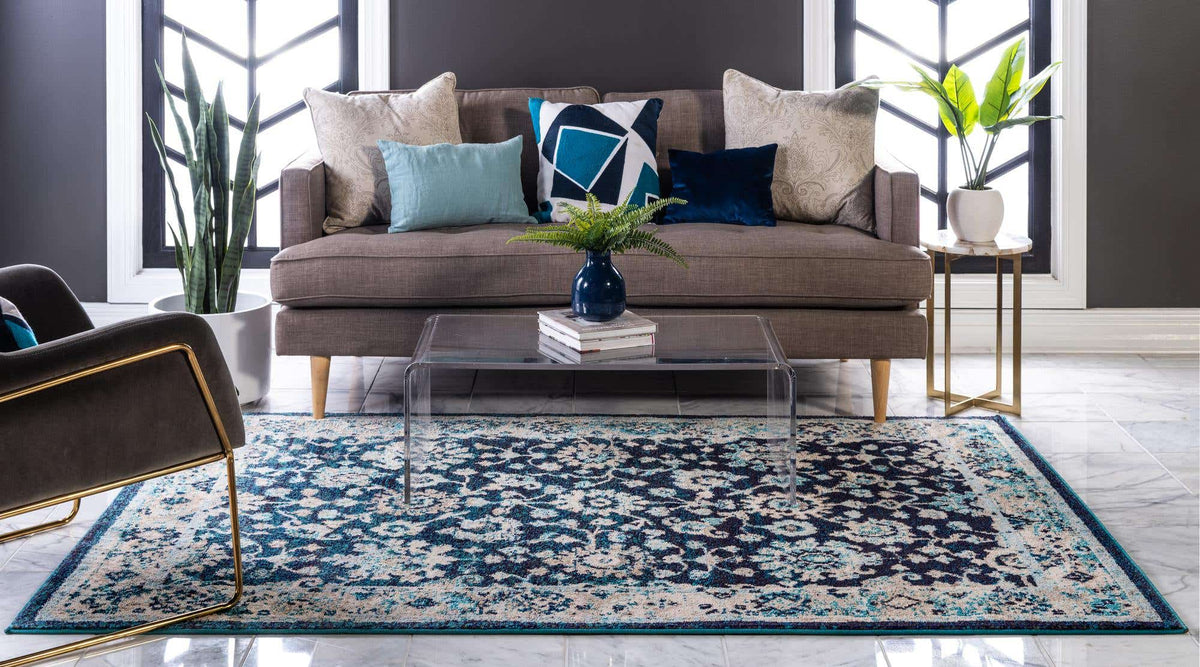 Rechteck Teppich Carrington in Blau von Hadorn™ - Lifestyle Image