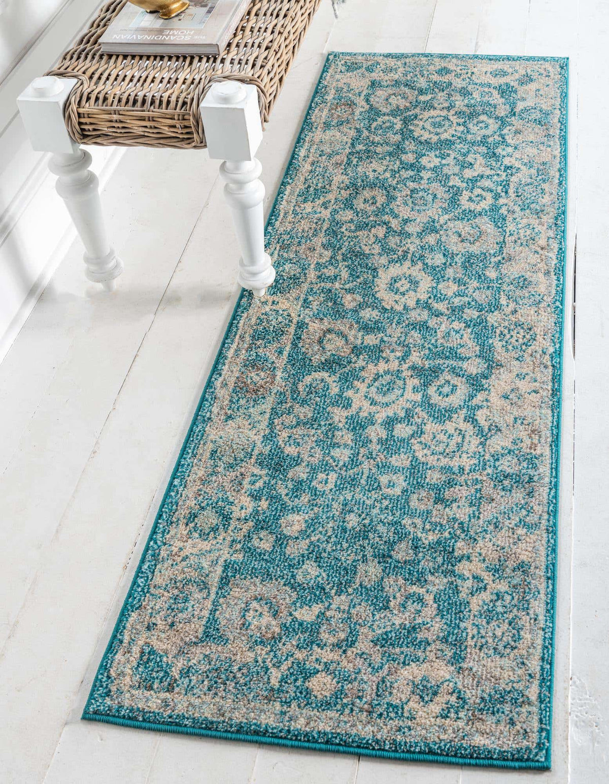Läufer Teppich Carrington in Türkis von Hadorn™ - Lifestyle Image