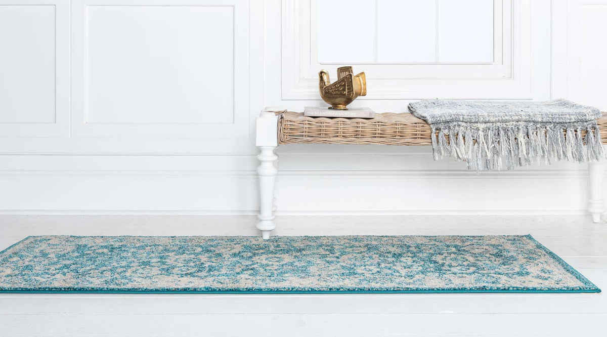 Läufer Teppich Carrington in Türkis von Hadorn™ - Lifestyle Image