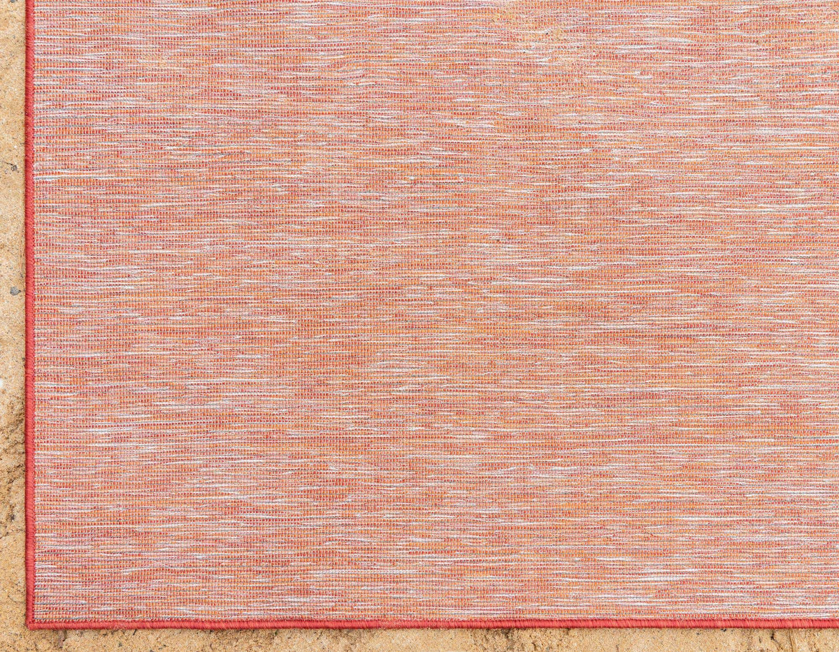 Rechteck Outdoor Teppich Outdoor Solid in Rot von Hadorn™ - Lifestyle Image