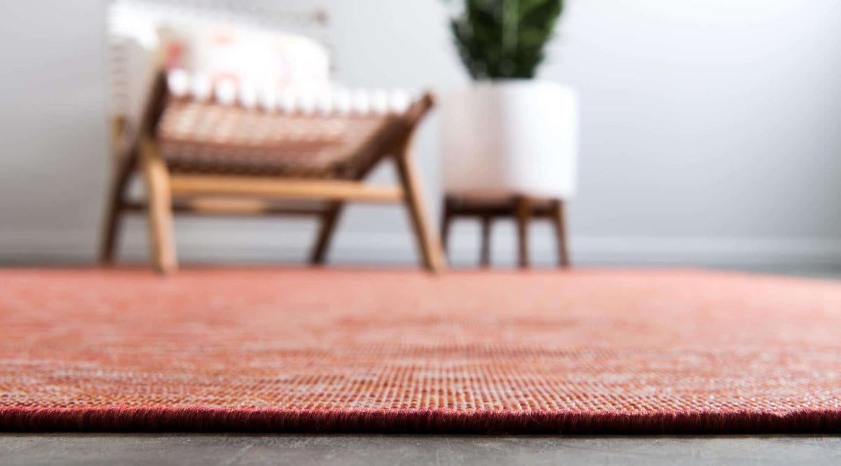 Läufer Outdoor Teppich Outdoor Solid in Rot von Hadorn™ - Lifestyle Image
