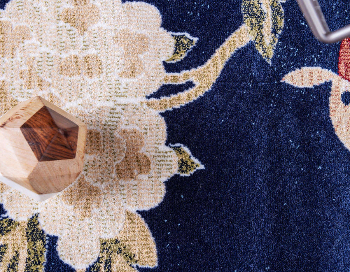 Rechteck Teppich Pao Tou in Blau von Hadorn™ - Lifestyle Image