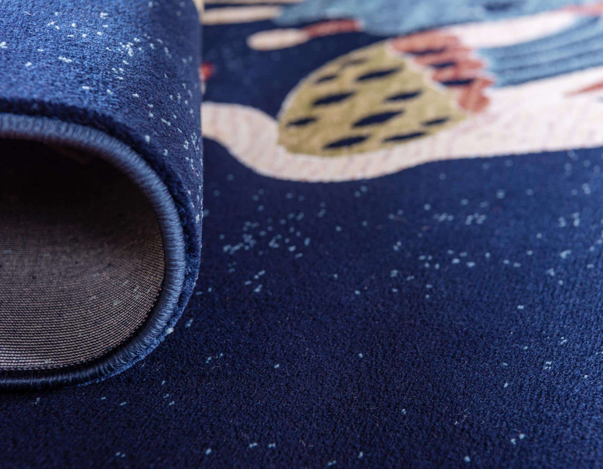 Rechteck Teppich Pao Tou in Blau von Hadorn™ - Lifestyle Image