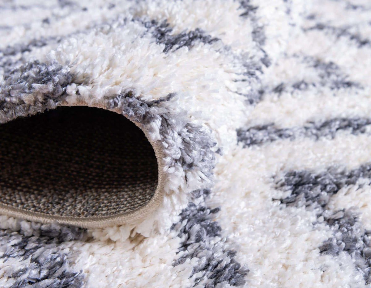 Quadratisch Hochflorteppich Lagom Shag in Beige von Hadorn™ - Lifestyle Image