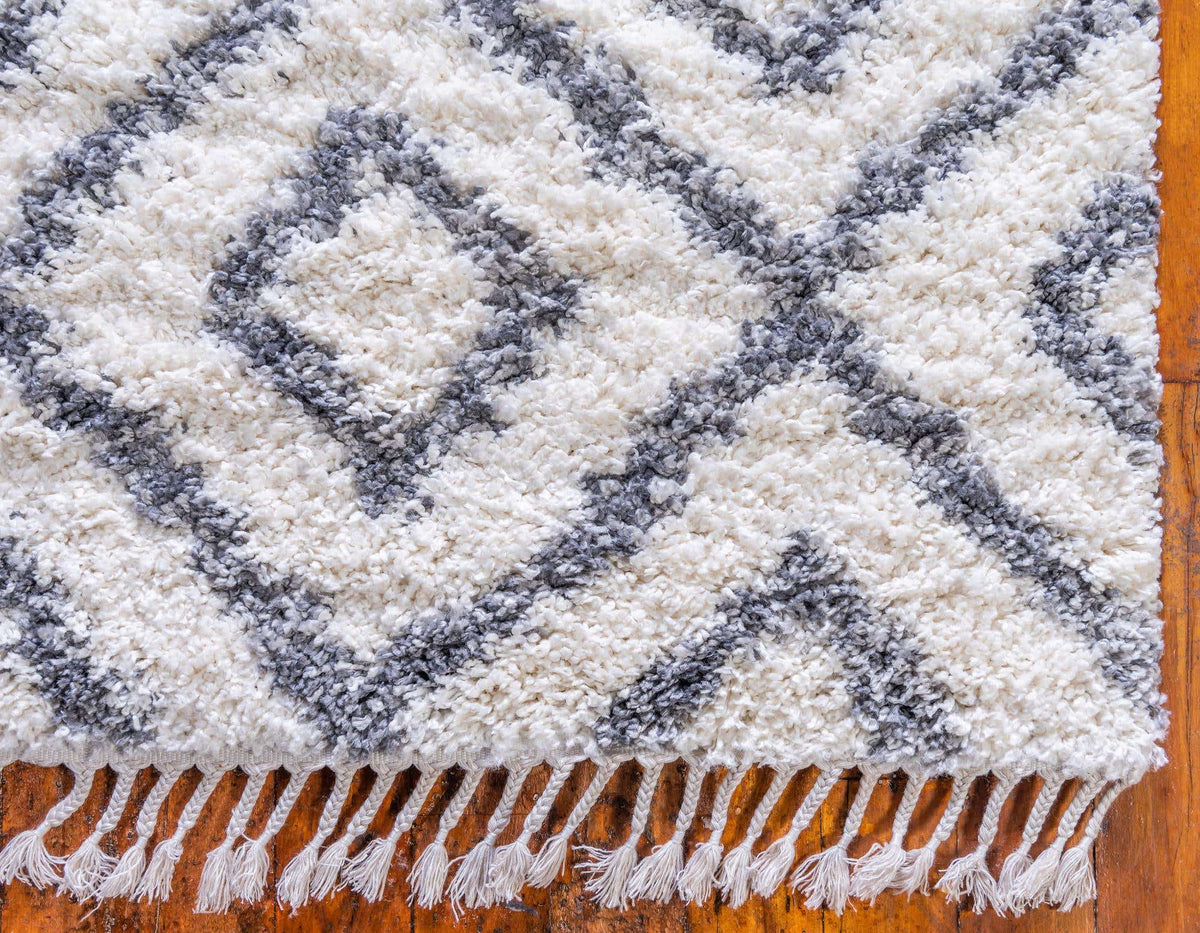 Quadratisch Hochflorteppich Lagom Shag in Beige von Hadorn™ - Lifestyle Image