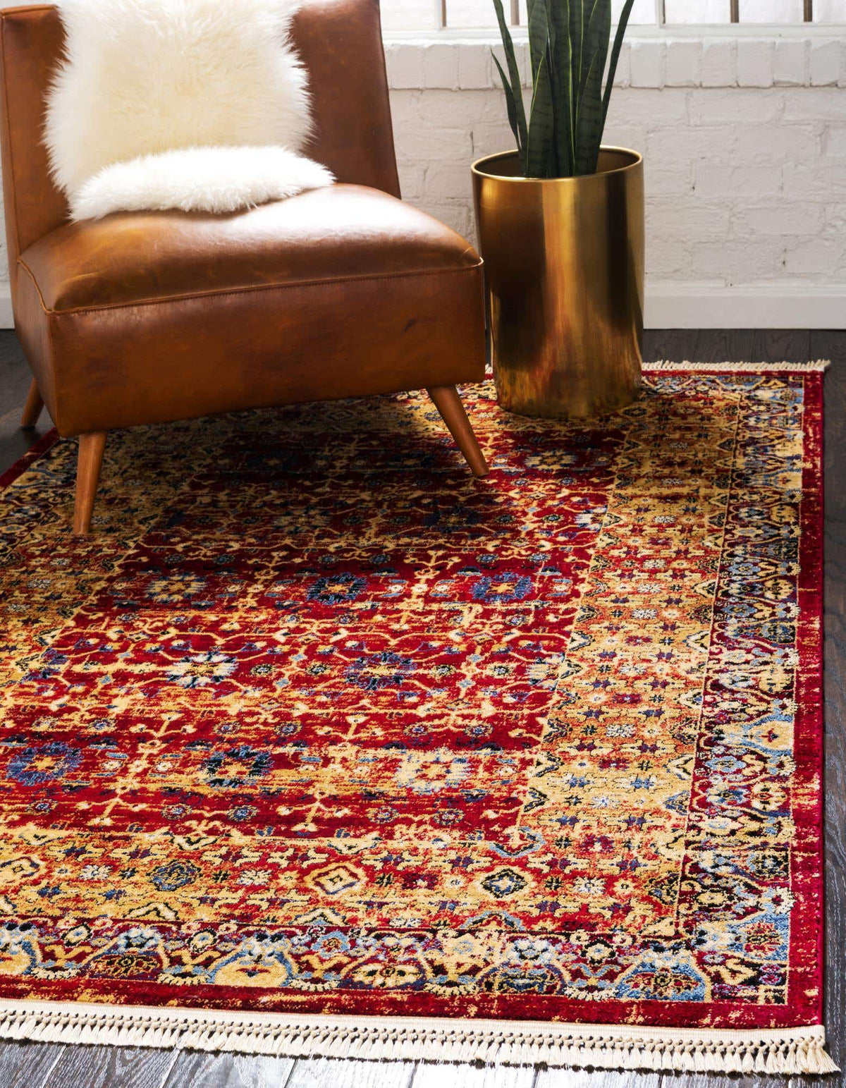 Rechteck Teppich Georgetown in Rot von Hadorn™ - Lifestyle Image